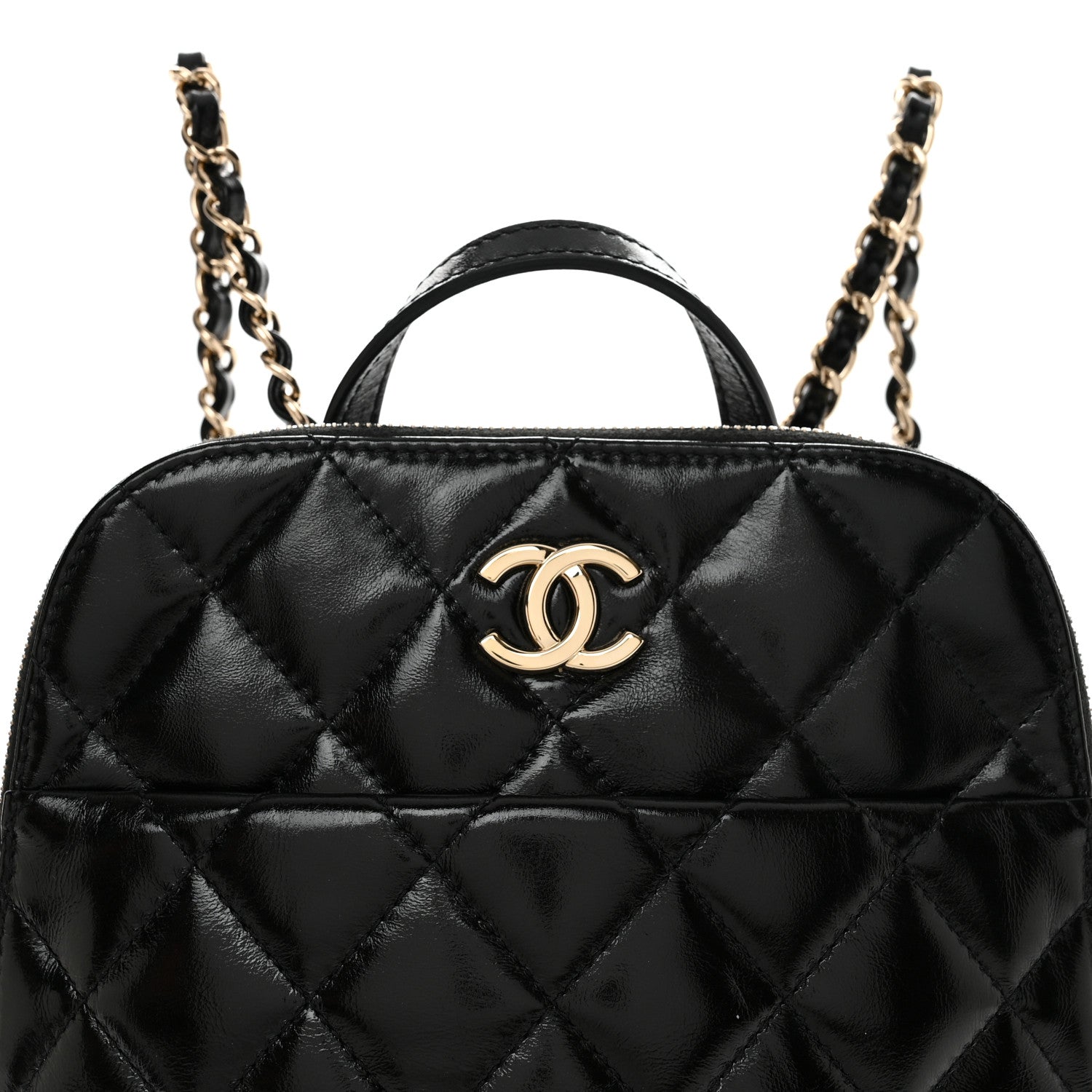 Chanel Shiny Calfskin My Pocket Backpack Black 9 of 11