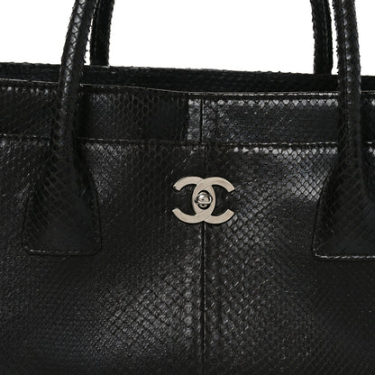 Chanel Snakeskin Executive Cerf Shopper Tote Black 9 of 12