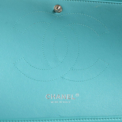Chanel Lambskin Quilted Jumbo Double Flap Blue 7 of 9