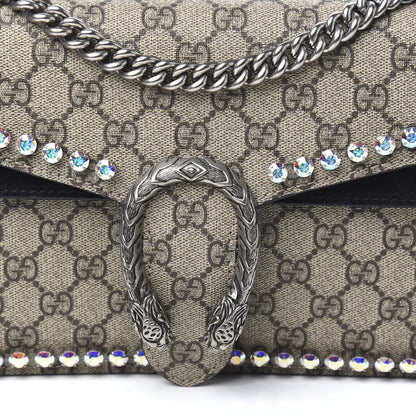 Gucci GG Supreme Monogram Crystal Small Dionysus Shoulder Bag Black 12 of 12