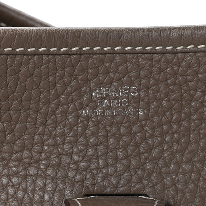 Hermes Taurillon Clemence Evelyne III PM Etoupe 7 of 10