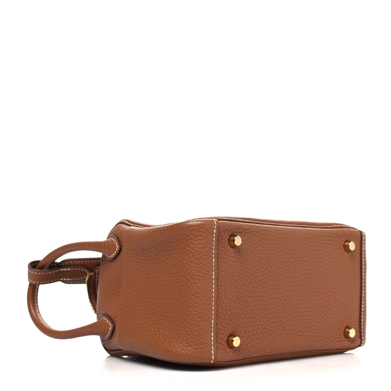 Hermes Taurillon Clemence Mini Lindy 20 Gold 4 of 9