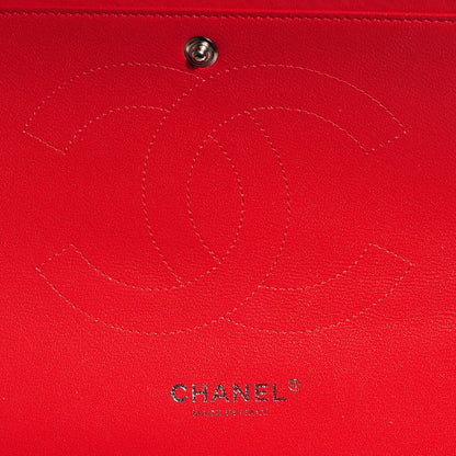 Chanel Lambskin Quilted Jumbo Double Flap Red 8 of 9