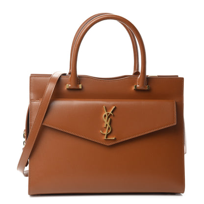 Saint Laurent Grain De Poudre Medium Uptown Tote Brick 1 of 12