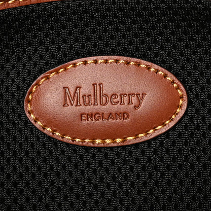 Mulberry Eco Scotchgrain Calfskin Heritage Day Clipper Duffle Bag Black Cognac 6 of 9