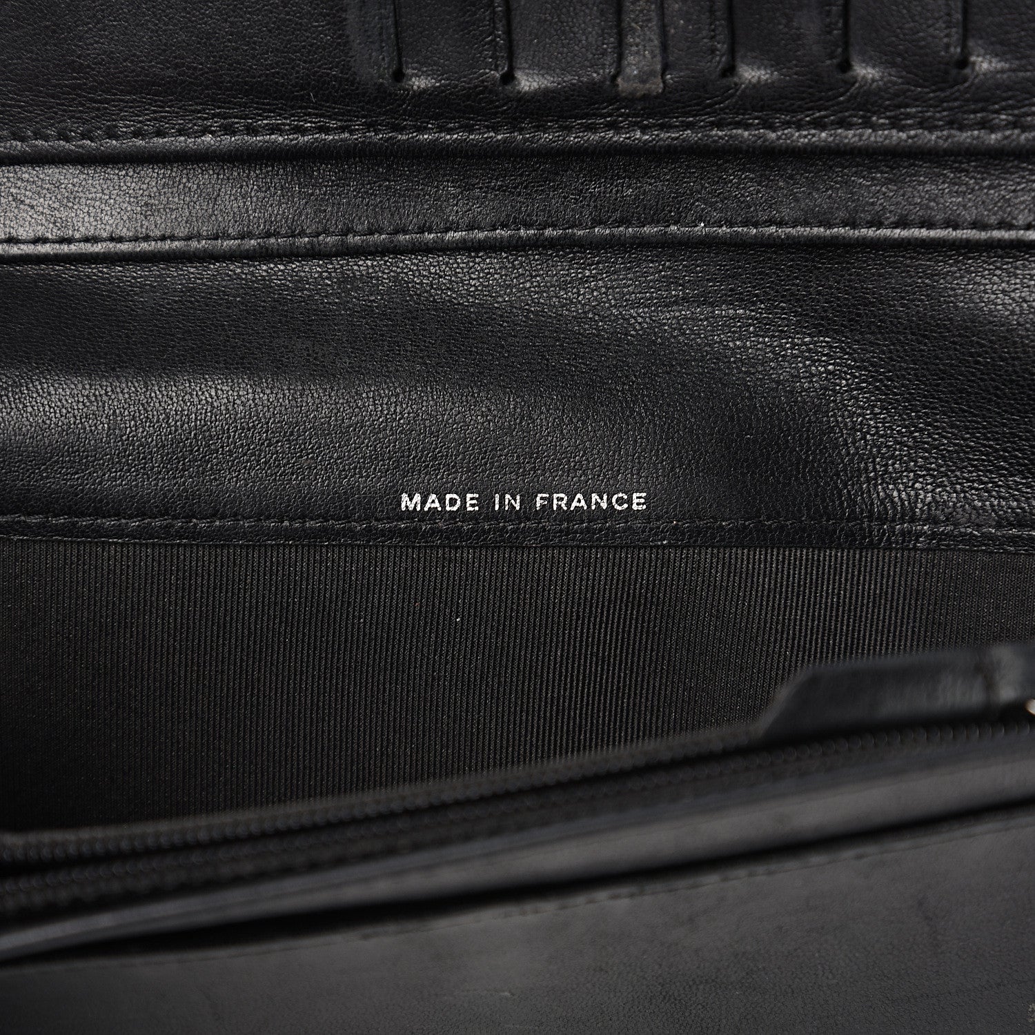 Chanel Lambskin Quilted Yen Wallet Black 6 of 16