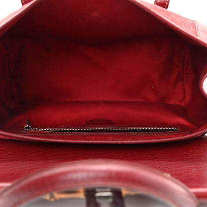 Gucci Monogram Bamboo Bullet Bag Red 5 of 17