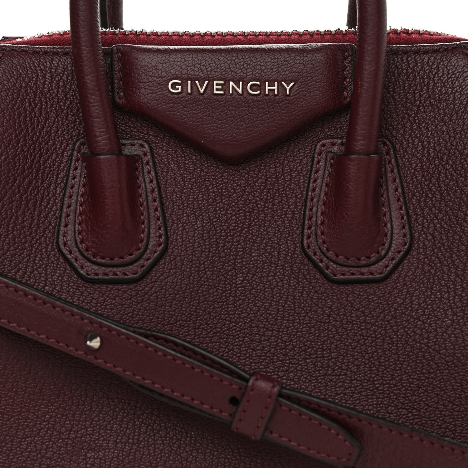 Givenchy Sugar Goatskin Mini Antigona Aubergine 8 of 12