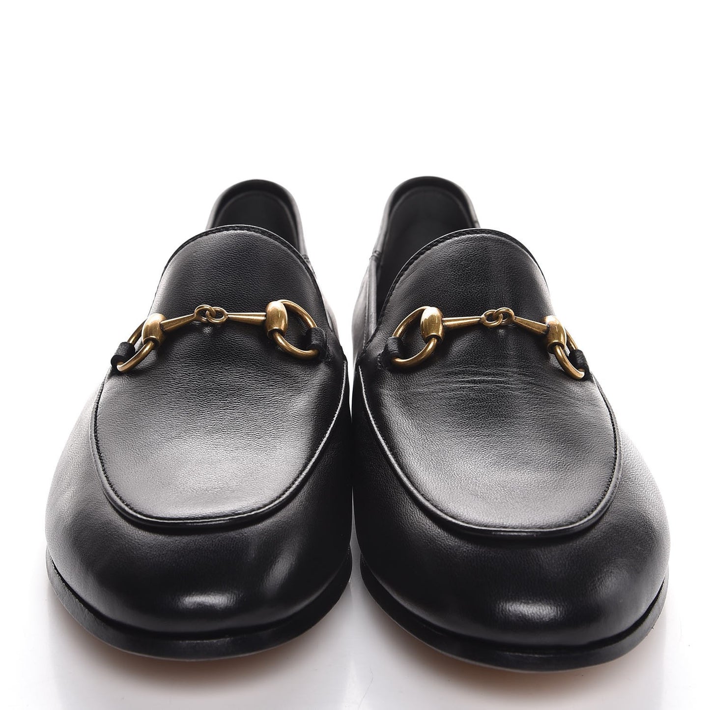 Lambskin Womens Brixton Horsebit Loafers 36.5 Black
