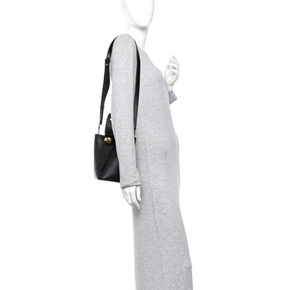 Loewe Smooth Calfskin Mini Pebble Bucket Bag Black 2 of 14