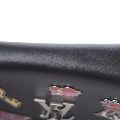 Louis Vuitton Soft Calfskin Pins My Lockme Chain Bag BB Black 10 of 10