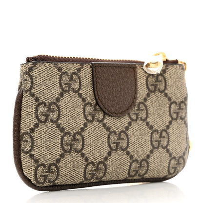Gucci GG Supreme Monogram Web Ophidia Key Case Beige New Acero 3 of 8