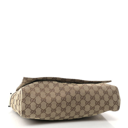 Gucci Monogram Small Flap Messenger Bag Beige Off White 3 of 10