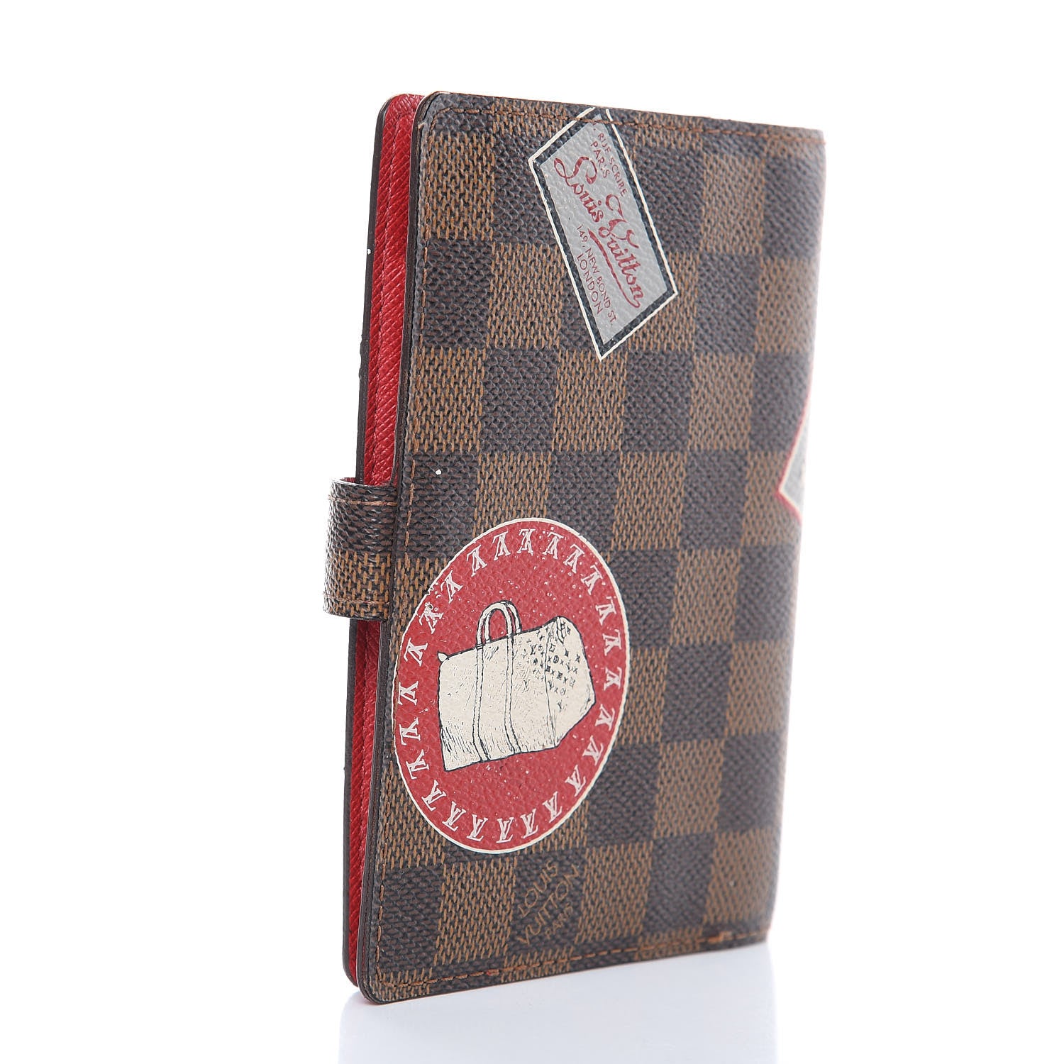 Louis Vuitton Damier Ebene Patch Small Ring Agenda Cover 3 of 11