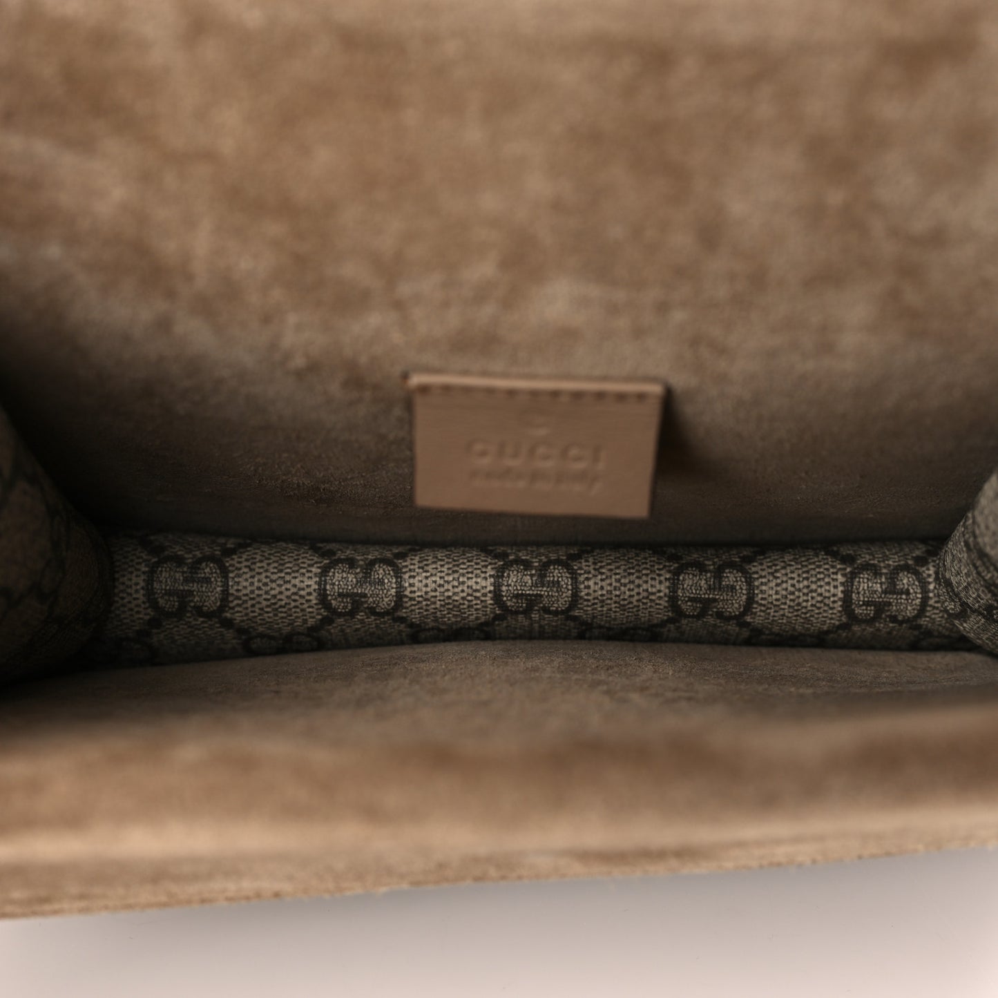 GG Supreme Monogram Mini Dionysus Shoulder Bag Taupe