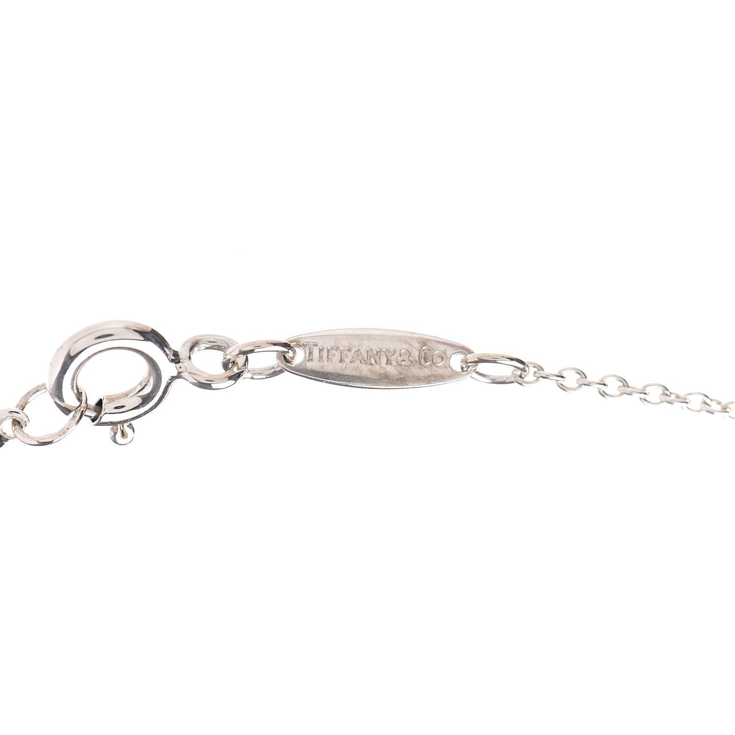 Sterling Silver Diamond .05ct Elsa Peretti Diamonds by the Yard Pendant Necklace