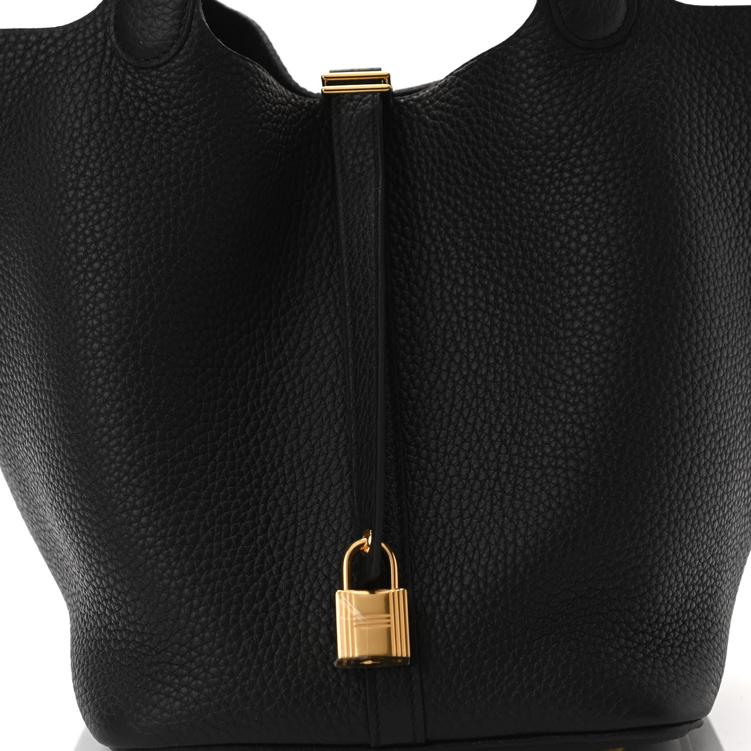 Hermes Taurillon Clemence Picotin Lock 22 MM Black 8 of 11