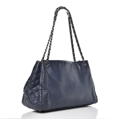 Chanel Calfskin Coco Bengal Open Accordion Tote Blue 3 of 15
