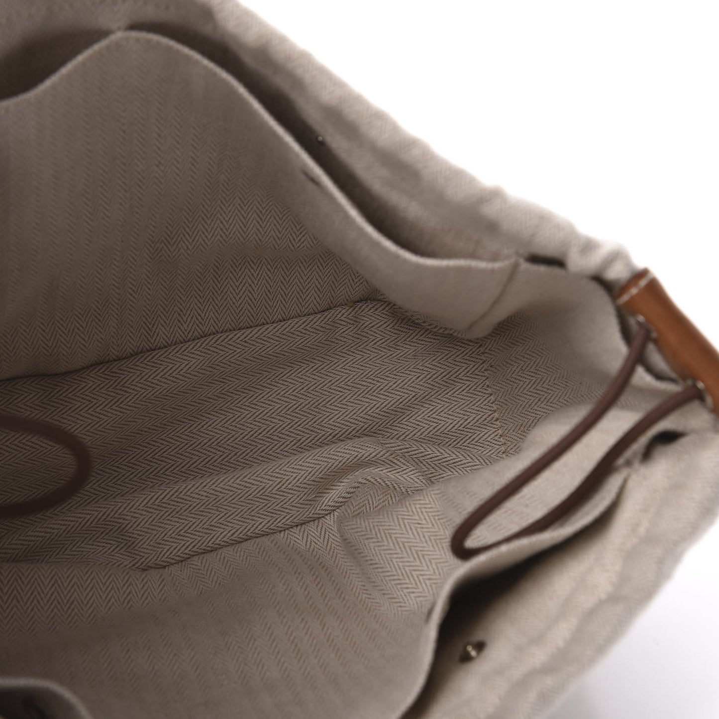 Canvas Barenia Fourbi 25 MM Pouch Naturel Fauve