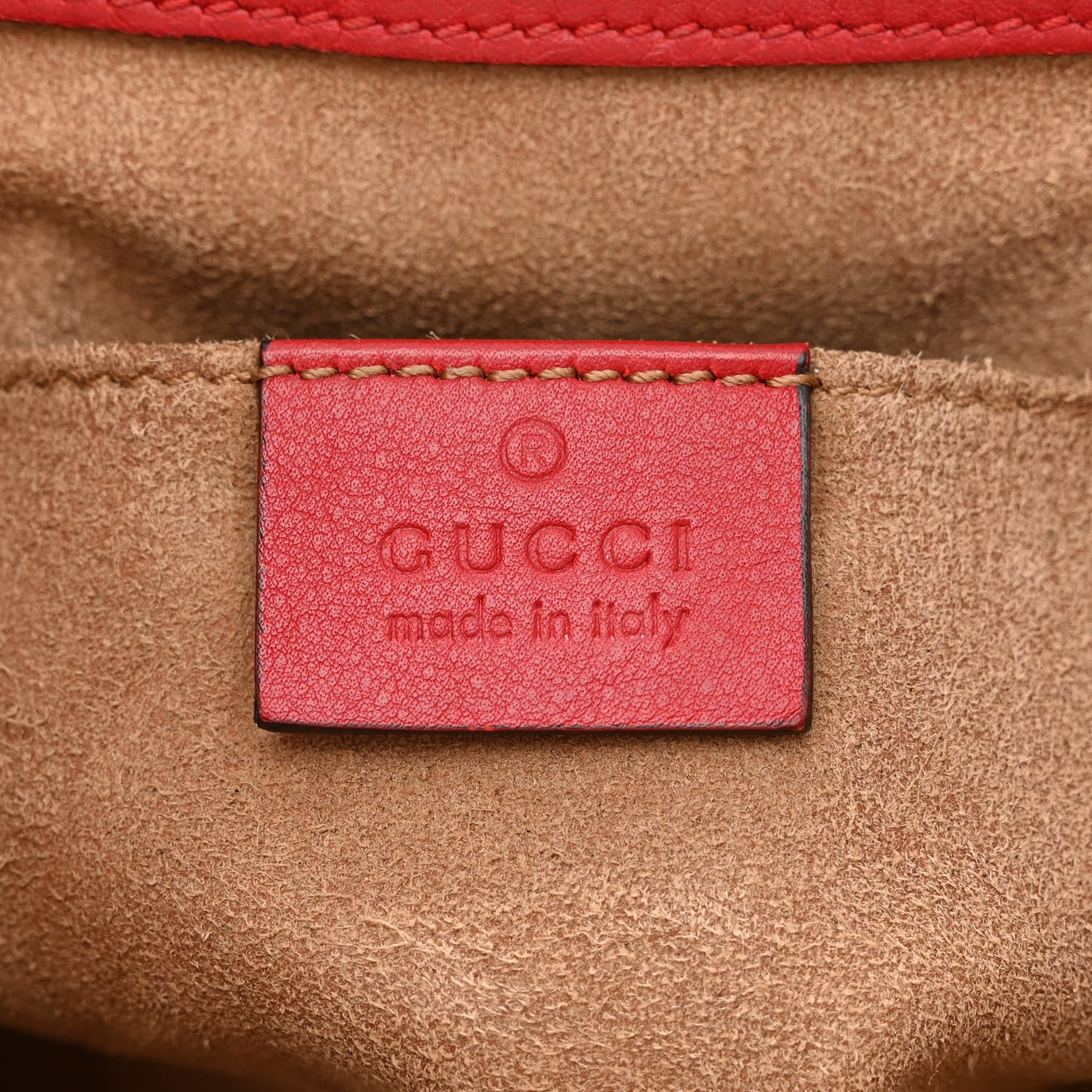 Gucci GG Supreme Monogram Calfskin Web Medium Padlock Messenger Shoulder Bag Beige Hibiscus Red New Rosette 6 of 18