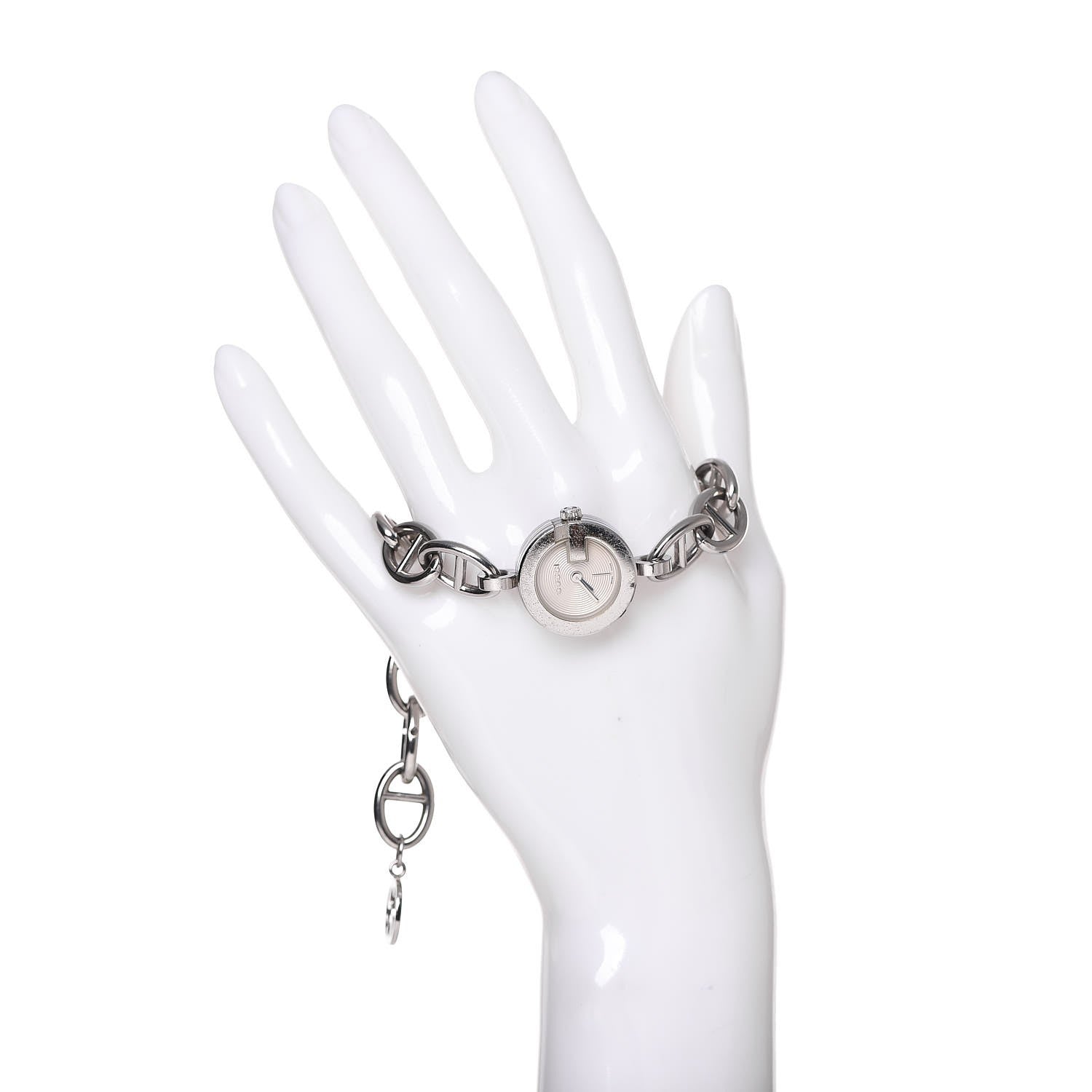 Gucci Stainless Steel 22mm G Charms Quartz Watch 2 of 8