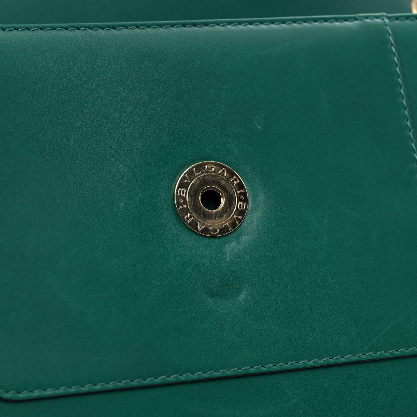 Calfskin Serpenti Forever Shoulder Bag Emerald Green