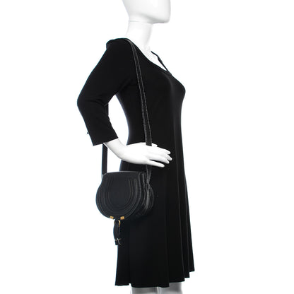 Chloe Calfskin Mini Marcie Round Crossbody Bag Black 2 of 6