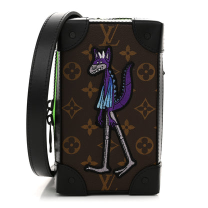 Louis Vuitton Monogram Embroidered Cartoon LV Friends Soft Trunk Phone Box 1 of 9