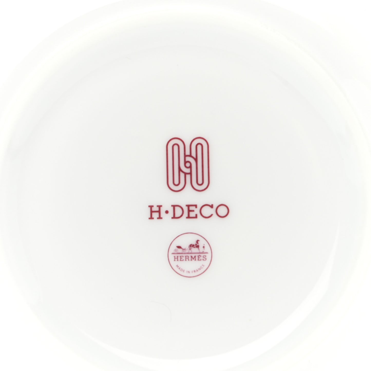Porcelain H Deco Bread And Butter Plate Rouge