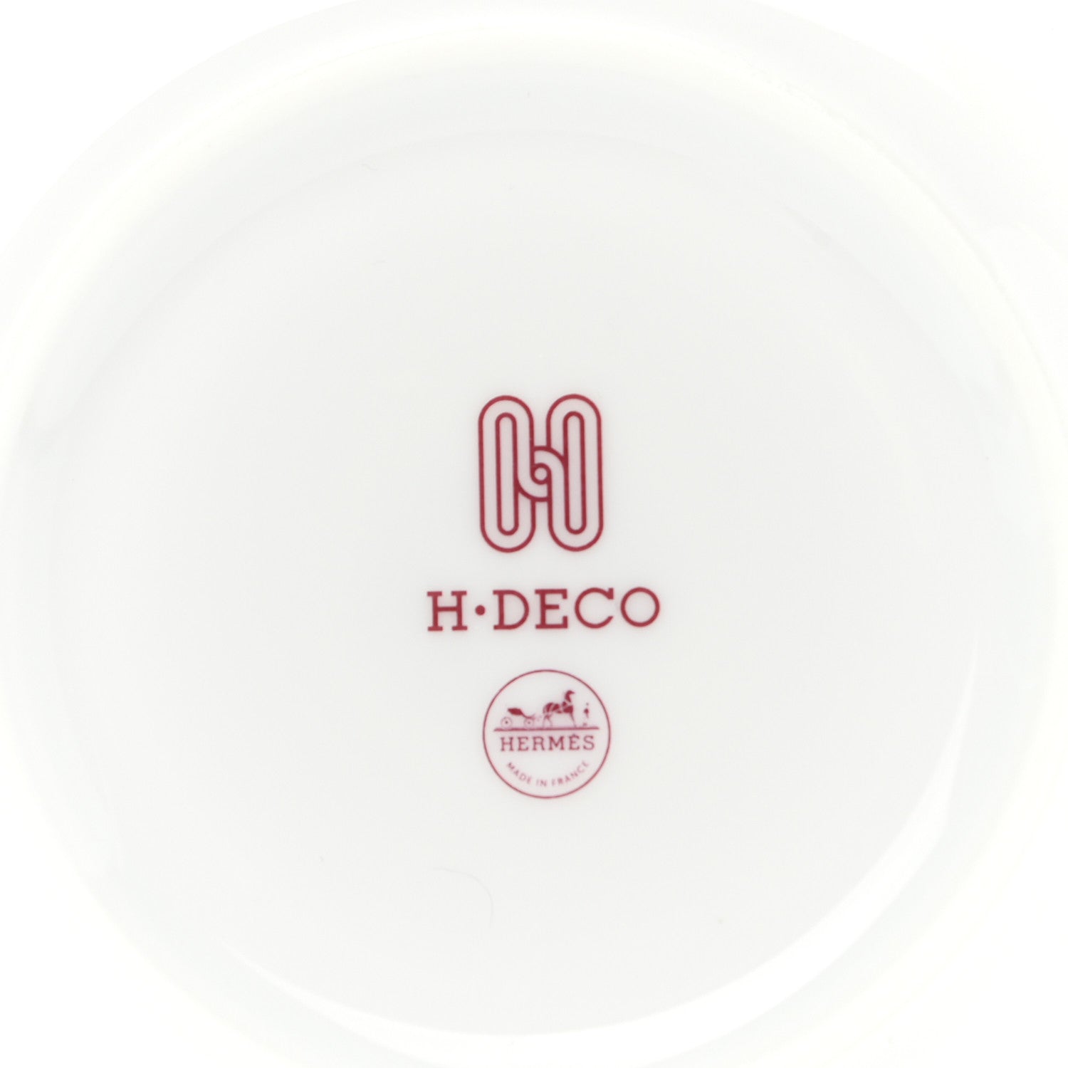 Hermes Porcelain H Deco Bread And Butter Plate Rouge 4 of 6