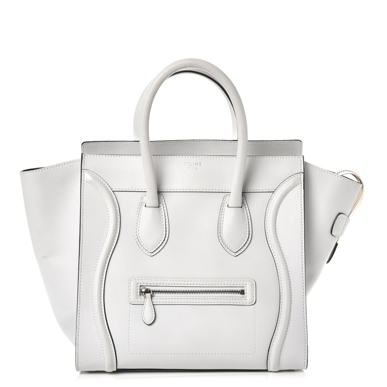 Celine Smooth Calfskin Mini Luggage White 1 of 12