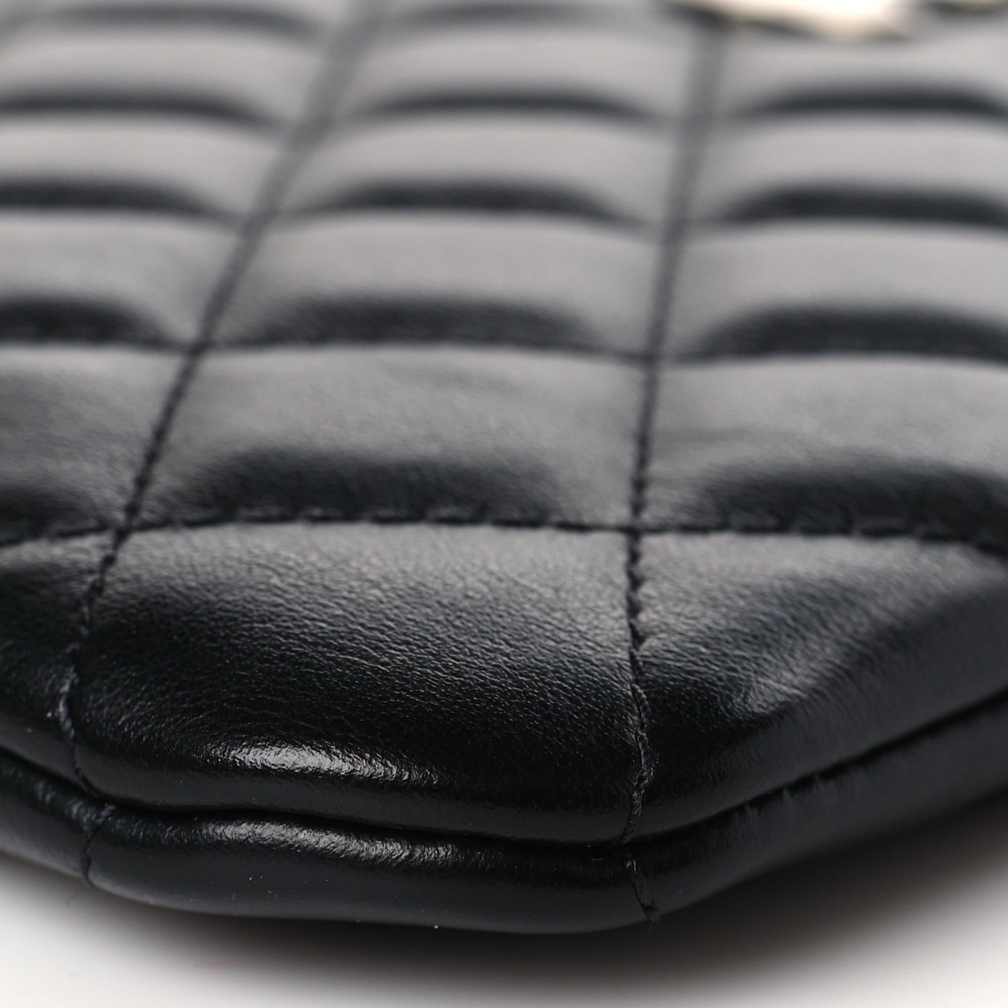 Lambskin Quilted Crossbody Bag Black