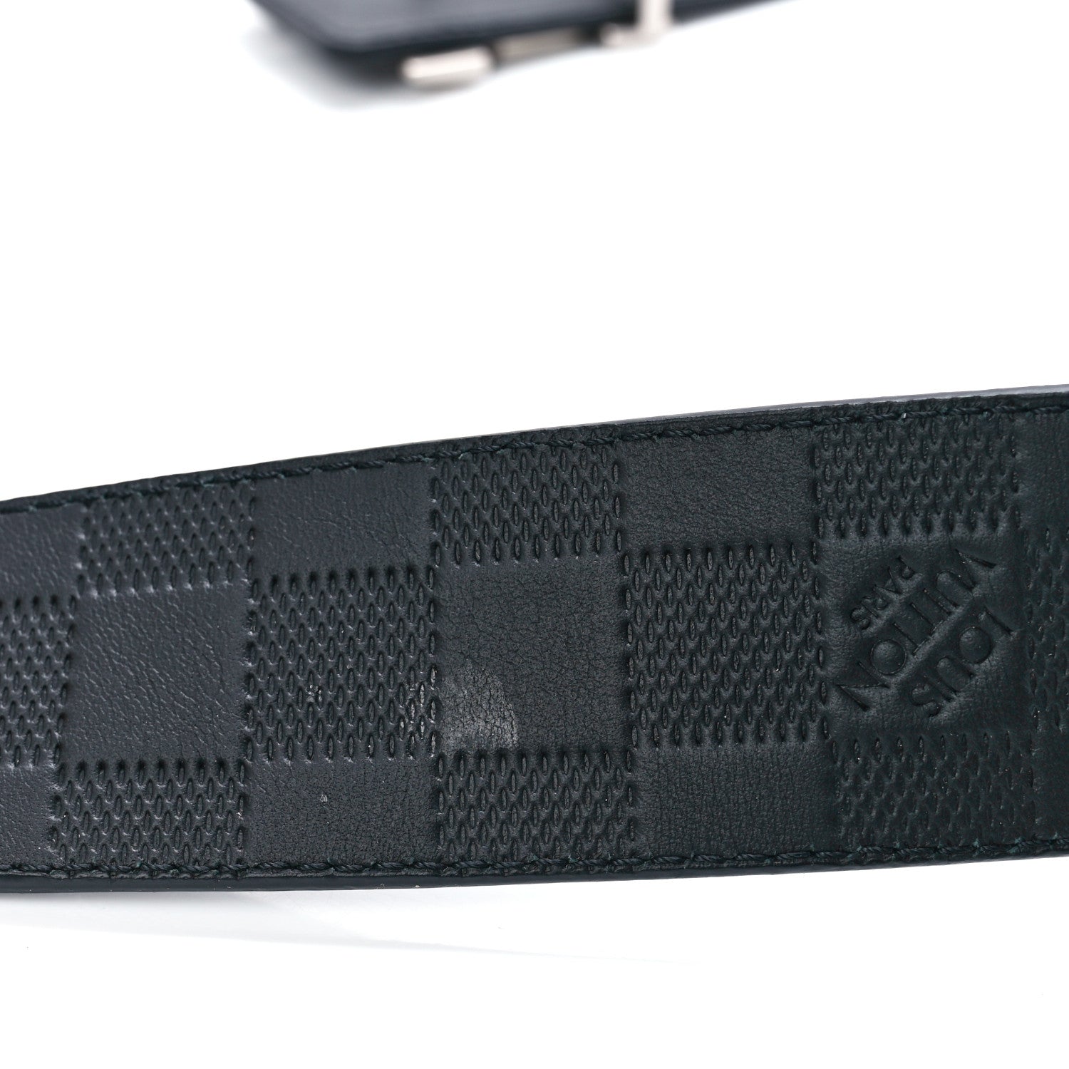 Louis Vuitton Damier Graphite Damier Infini 40mm LV Initiales Reversible Belt 95 38 5 of 5