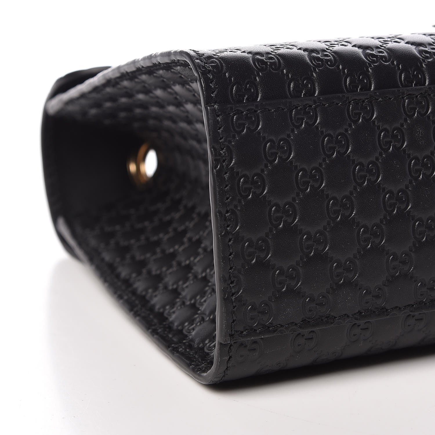 Gucci Microguccissima Medium Emily Chain Shoulder Bag Black 8 of 9