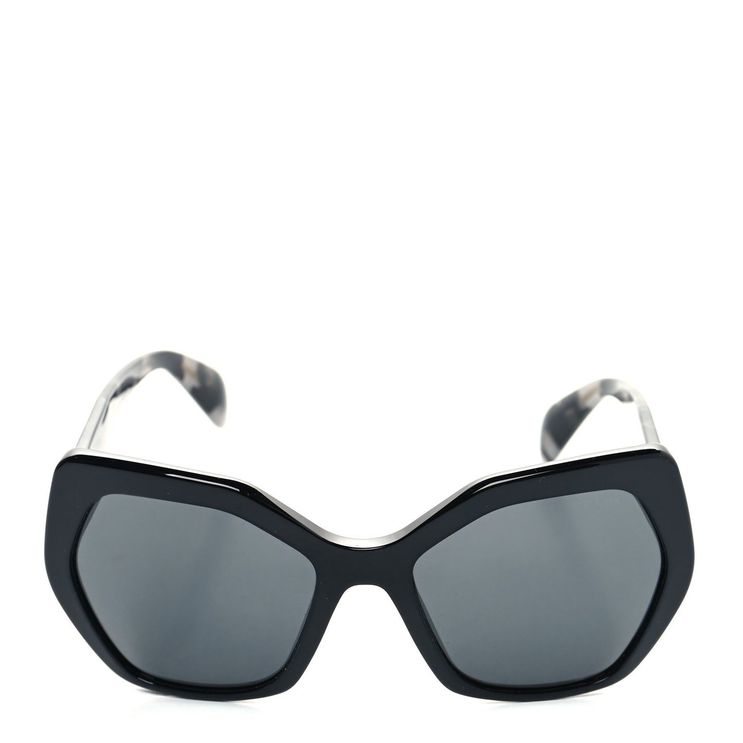 Acetate Sunglasses SPR 16R Black Tortoise Grey