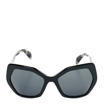Prada Acetate Sunglasses SPR 16R Black Tortoise Grey 2 of 7