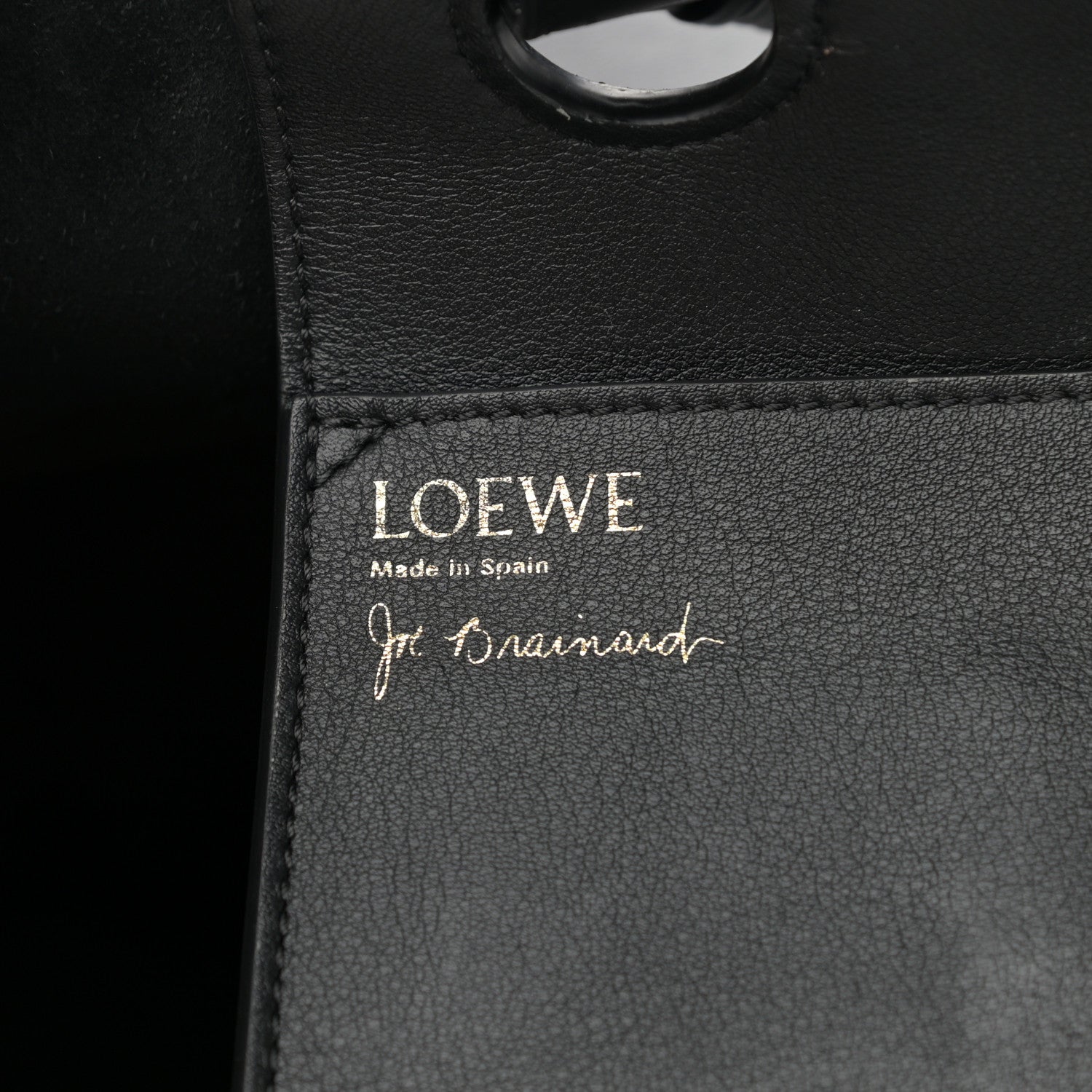 Loewe Calfskin Underwear Print Large Double Handle Tote Black 6 of 17