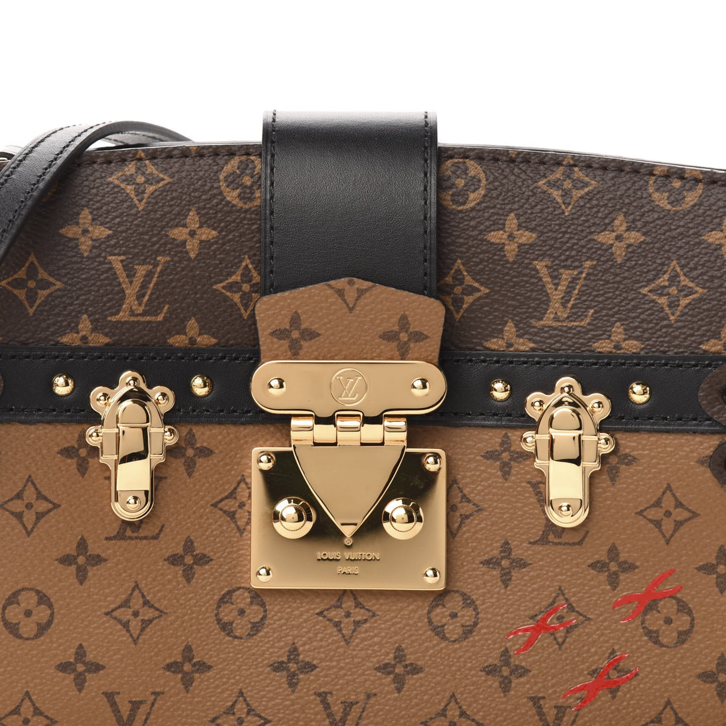Reverse Monogram Trunk Clutch