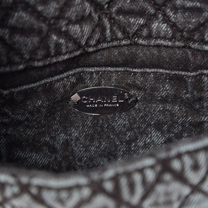 Chanel Washed Denim Quilted Small Denimpression Flap Blue Black 5 of 10