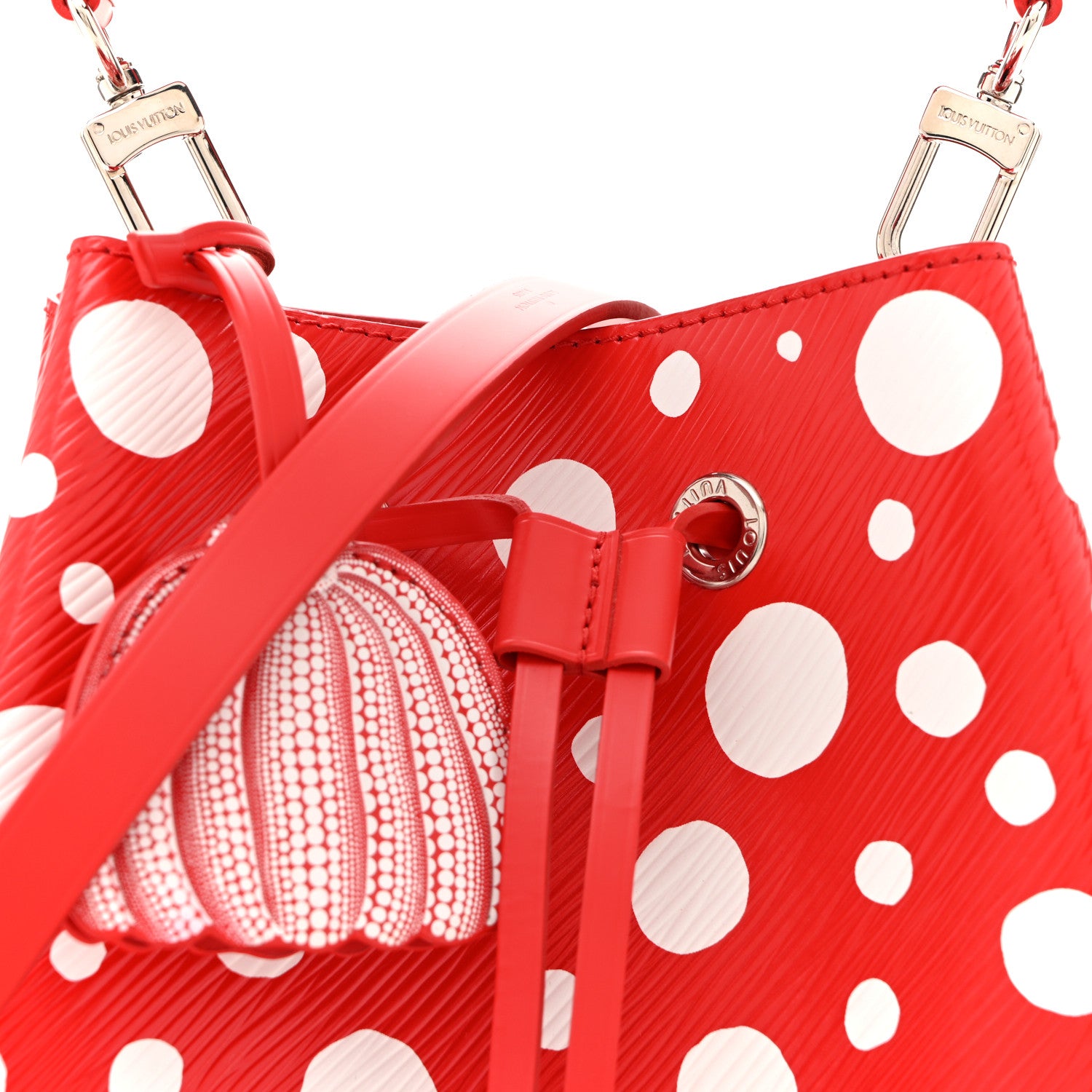 Louis Vuitton LV X YK Epi Neonoe BB Rouge White 7 of 9