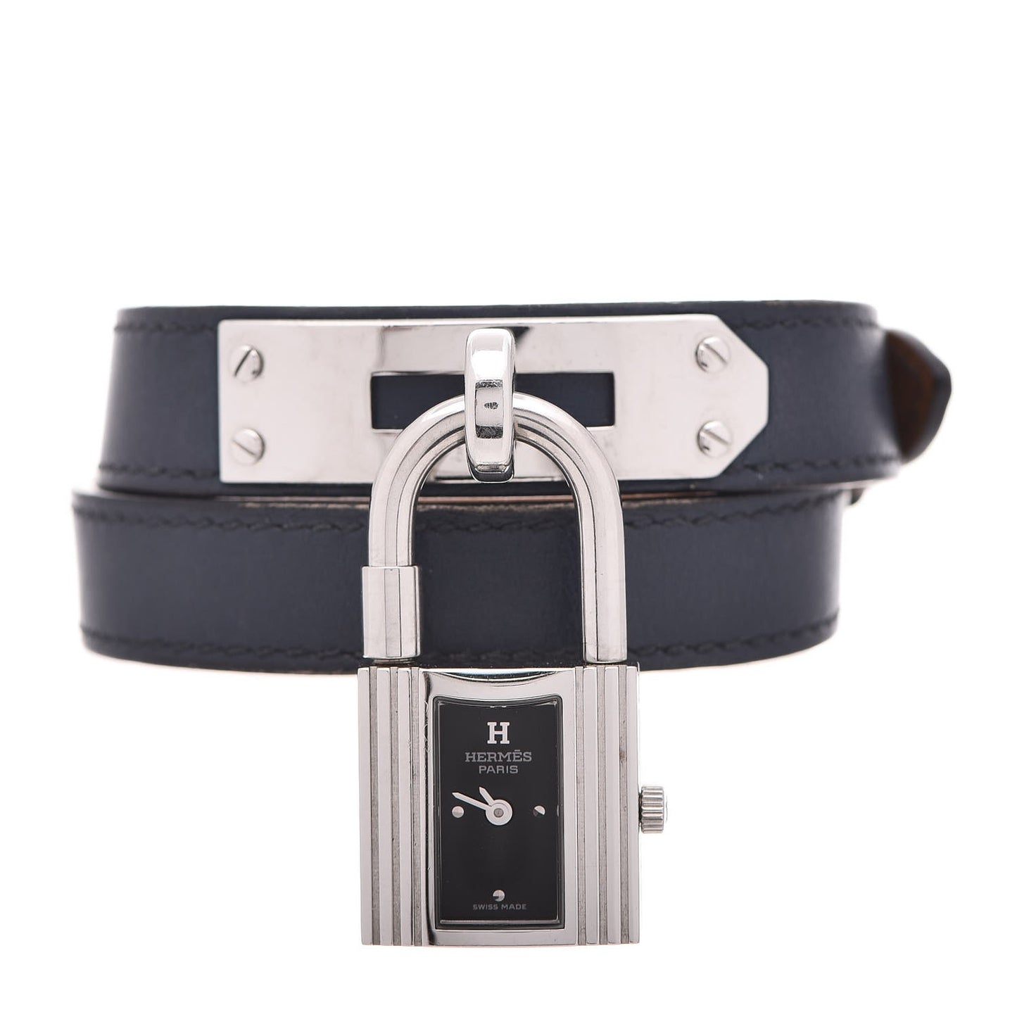 Stainless Steel Barenia Kelly Cadena Double Tour Quartz Watch Marine