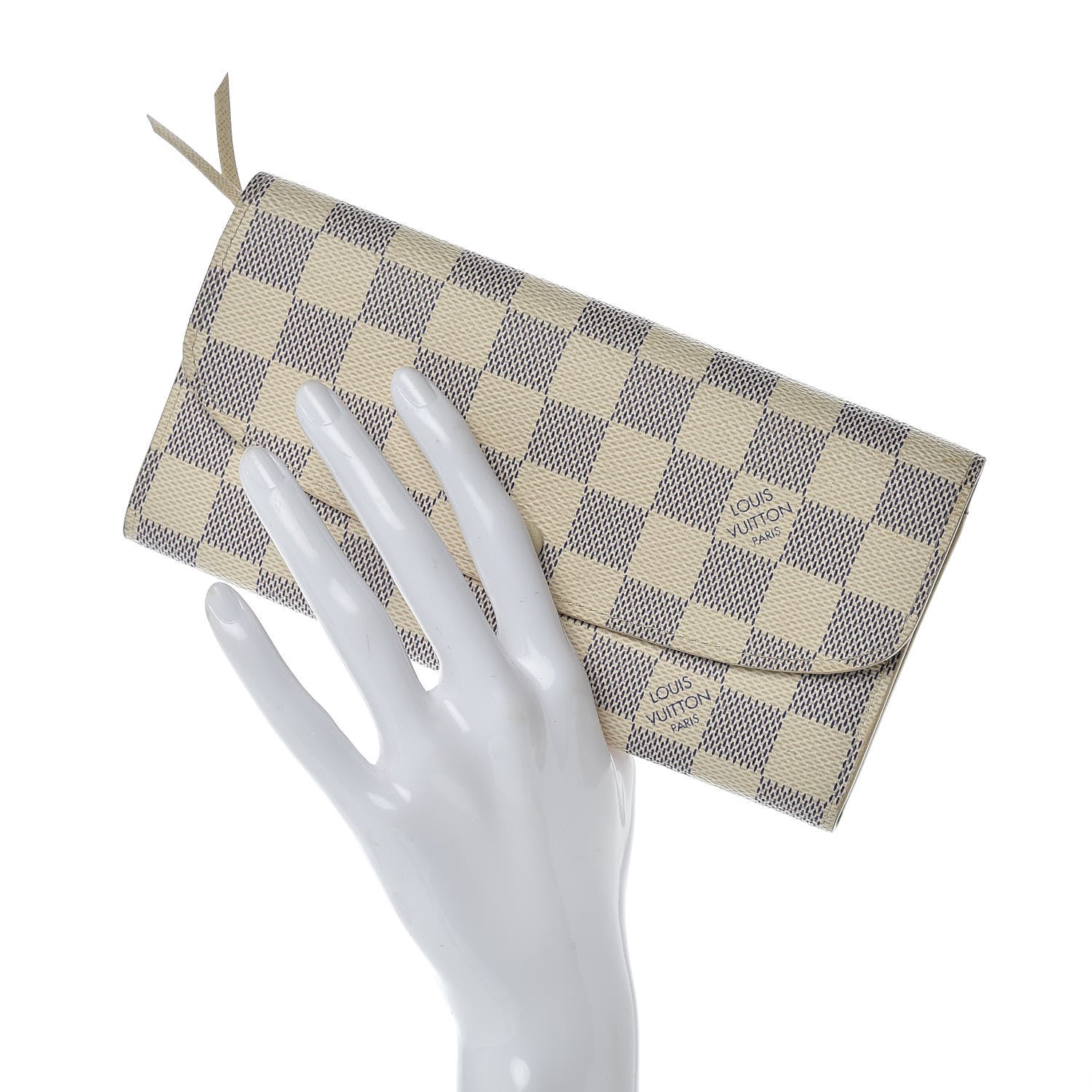 Louis Vuitton Damier Azur Emilie Wallet 2 of 7