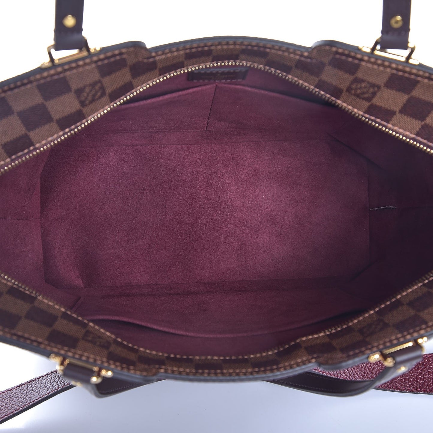 Damier Ebene Taurillon Jersey Bordeaux