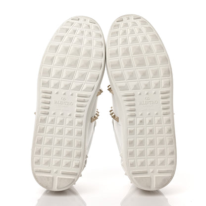 Valentino Garavani Calfskin Rockstud Untitled Open Sneakers 38.5 White 5 of 10
