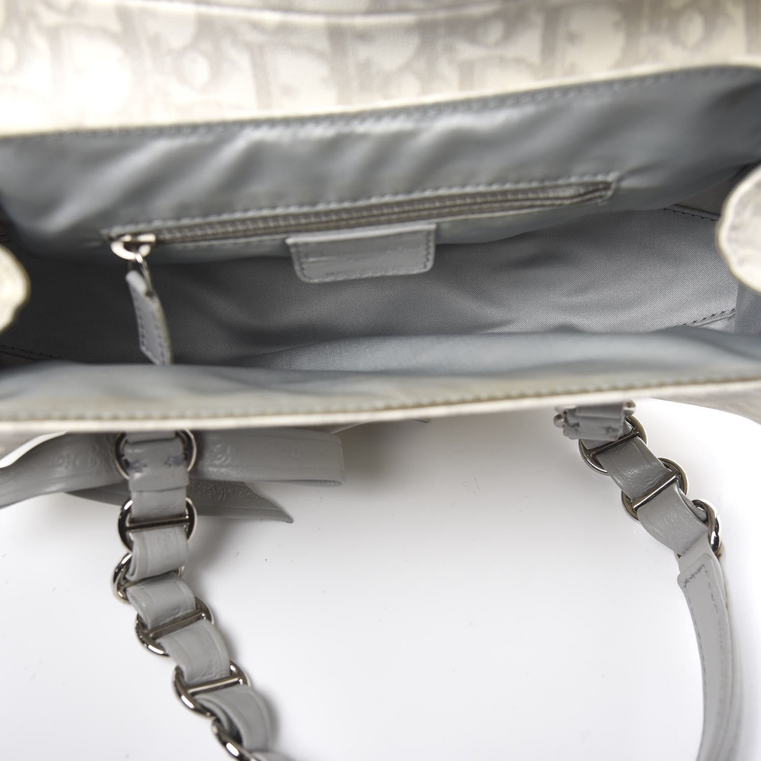 Christian Dior Monogram Romantique Trotter Bag Grey 6 of 11