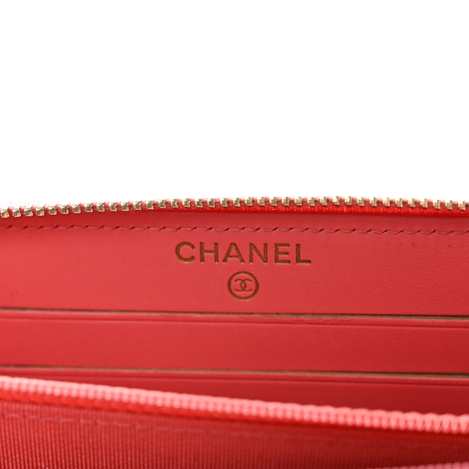 Chanel Iridescent Caviar Quilted Medium Zip Around Wallet Pink 6 of 10