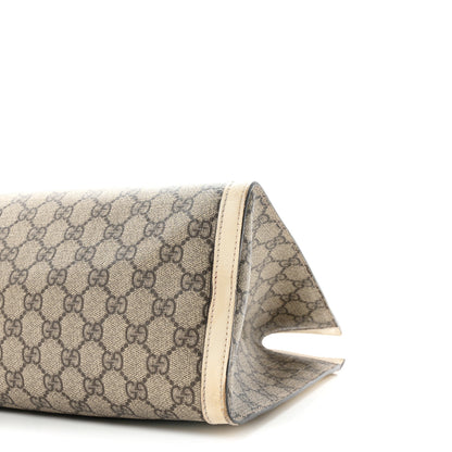 Gucci GG Supreme Monogram Medium Padlock Tote White 10 of 11