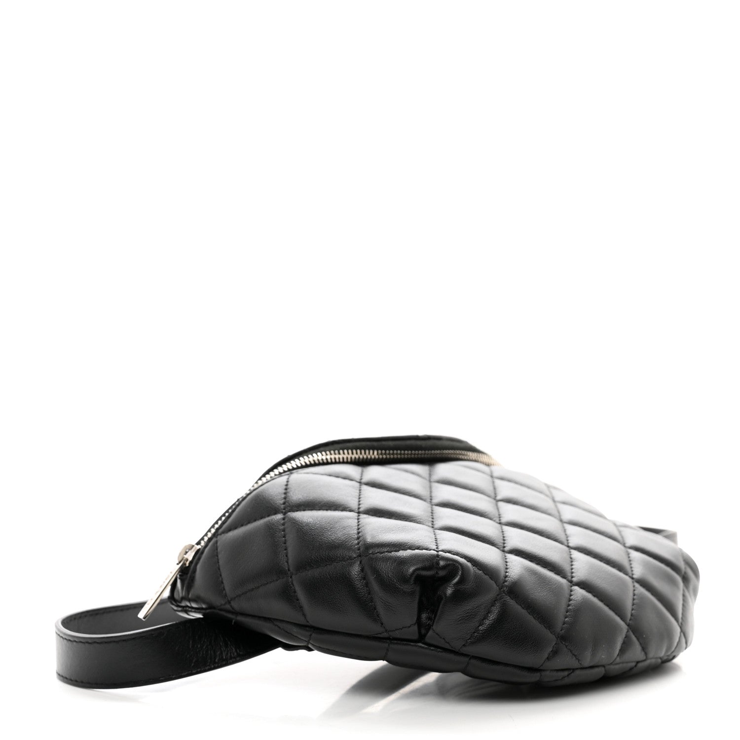 Chanel Calfskin Quilted Waist Belt Bag Black 4 of 10