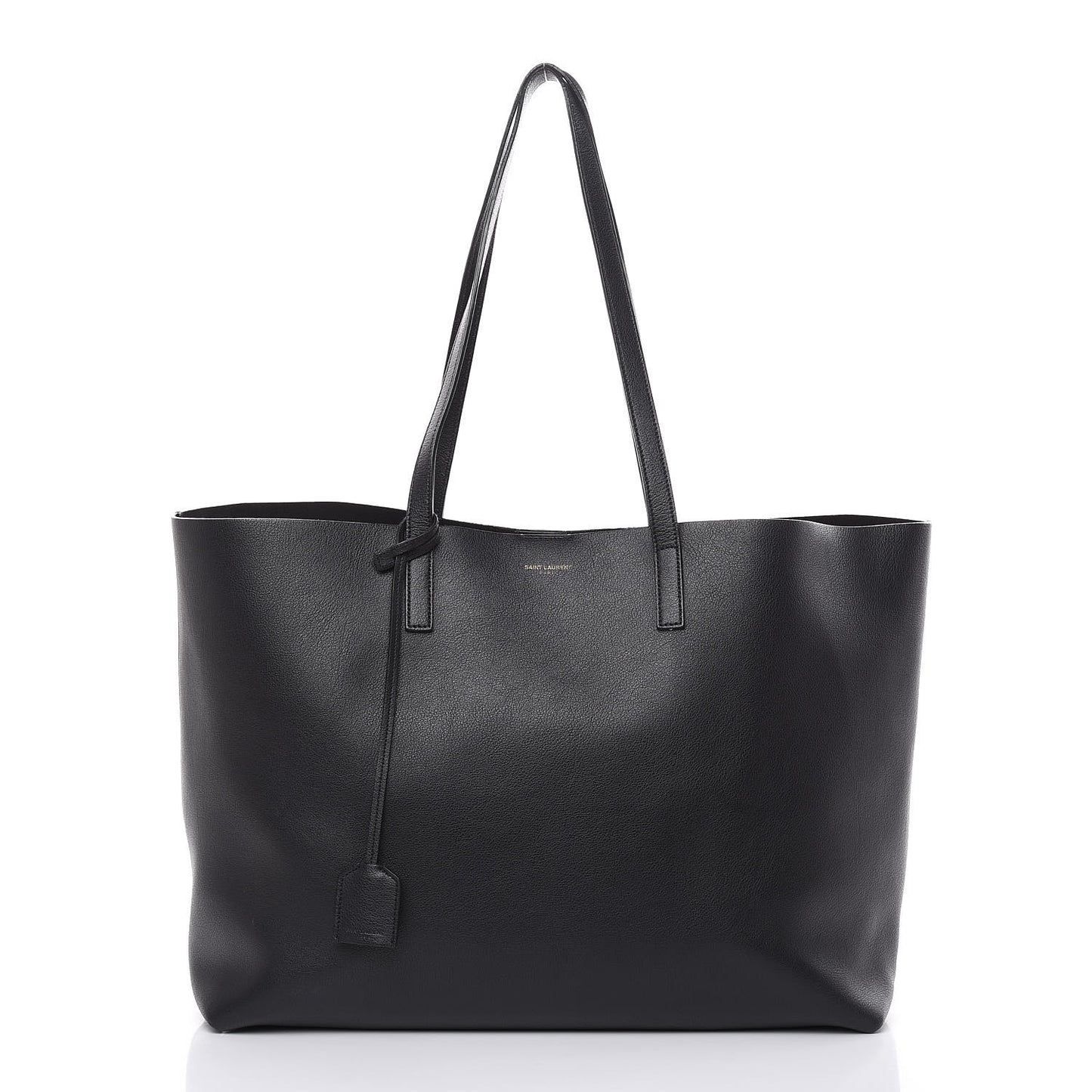 Calfskin Large Shopping Tote Black