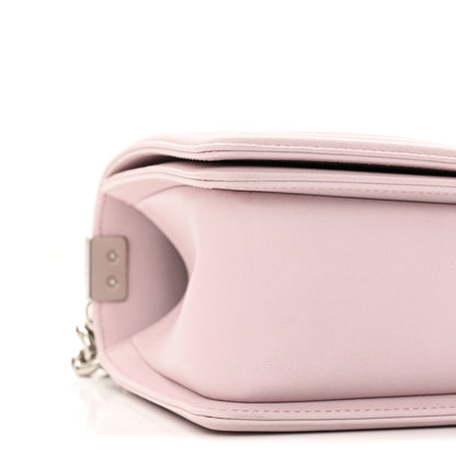 Chanel Lambskin Iridescent PVC Chevron Quilted Medium Boy Flap Pink Silver 9 of 11